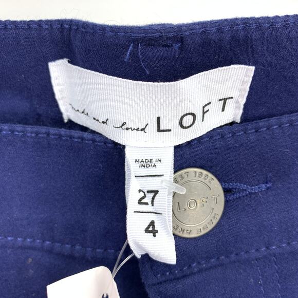Loft Women's Size 27 Brushed Sateen Jegging Jeans Blue NWT - Picture 8 of 9